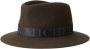 Maison Michel Andre fedora hoed Bruin - Thumbnail 1