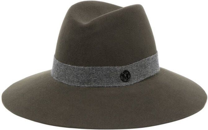 Maison Michel Fedora hoed Groen