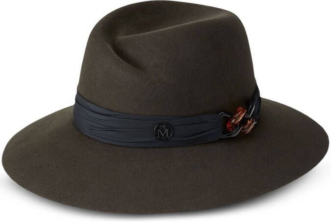 Maison Michel Fedora hoed Groen