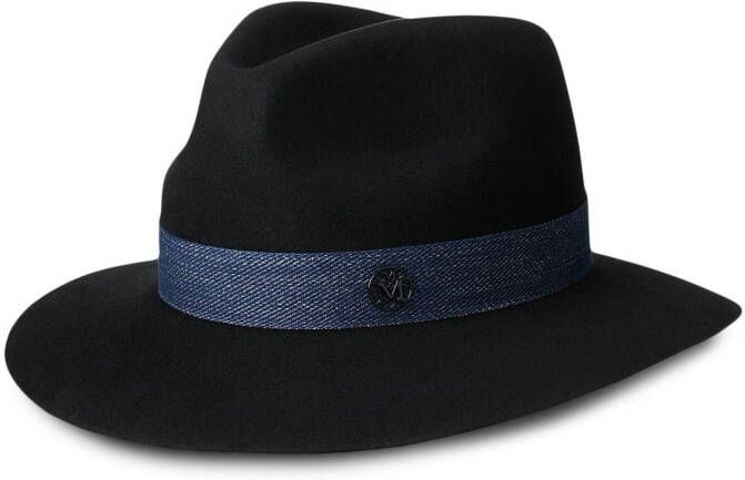 Maison Michel Fedora hoed Zwart