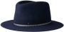 Maison Michel Fedora van vilt Blauw - Thumbnail 1