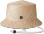 Maison Michel Hoed met raffia Beige - Thumbnail 1