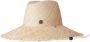 Maison Michel Raffia fedora hoed Beige - Thumbnail 1