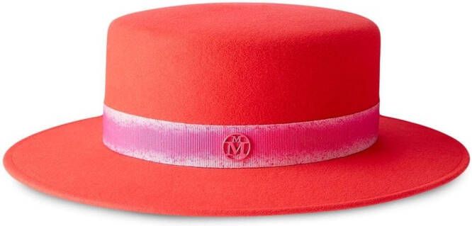 Maison Michel Vilten hoed Roze