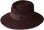 Maison Michel Virginie wool hat Bruin - Thumbnail 1