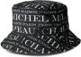 Maison Michel Vissershoed met logoprint Zwart - Thumbnail 1