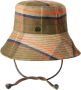 Maison Michel Vissershoed met tartan ruit Beige - Thumbnail 1