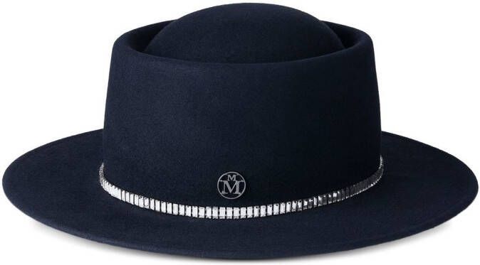 Maison Michel Wollen hoed Blauw
