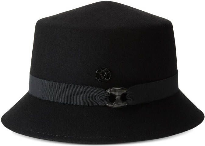 Maison Michel Wollen hoed Zwart