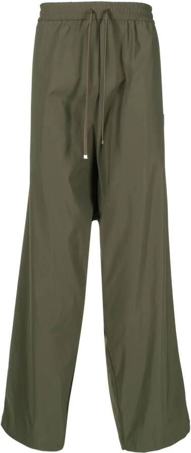 Maison MIHARA YASUHIRO Broek met trekkoord Groen