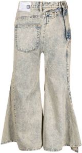 Maison Mihara Yasuhiro Cropped jeans Blauw