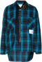 Maison MIHARA YASUHIRO Geruit overhemd Blauw - Thumbnail 1