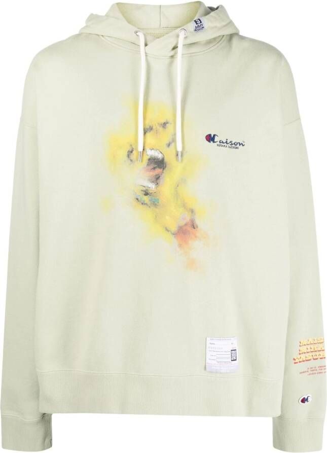 Maison MIHARA YASUHIRO Hoodie met print Groen