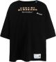 Maison Mihara Yasuhiro T-shirt met geborduurd logo Zwart - Thumbnail 1