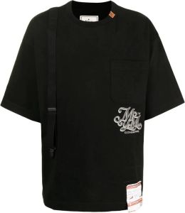 Maison Mihara Yasuhiro Overhemd met tekst Zwart