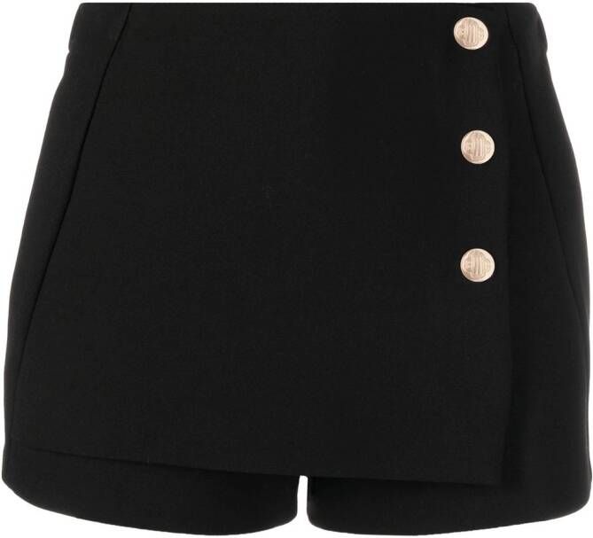 Maje Button-up shorts Zwart