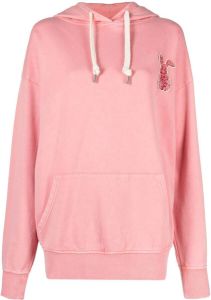 Maje Hoodie met patchdetail Roze