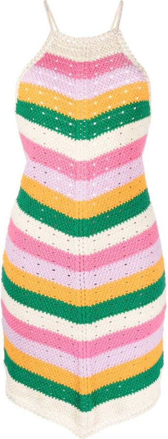 Maje Maxi-halterjurk Roze