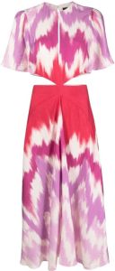 Maje Maxi-jurk met tie-dye print Roze