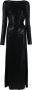 Maje Maxi-jurk met pailletten en uitgesneden details Zwart - Thumbnail 1