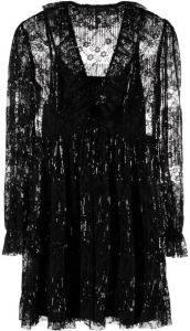Maje Mini-jurk met pailletten Zwart
