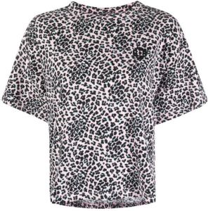 Maje T-shirt met luipaardprint Roze