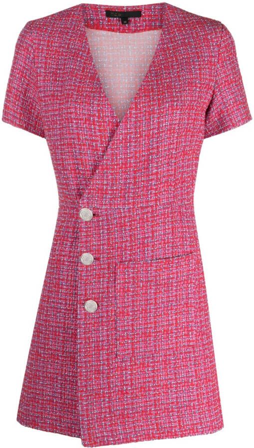 Maje Tweed jurk Roze