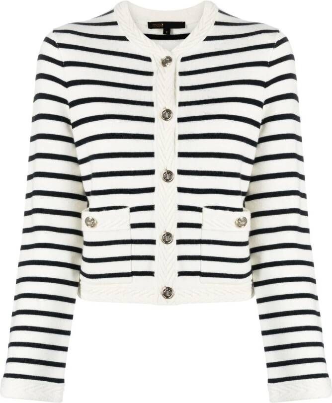 Maje Vest met ronde hals Blauw