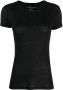 Majestic Filatures T-shirt met ronde hals Zwart - Thumbnail 1