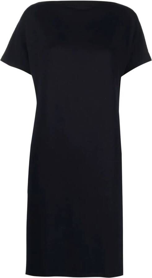 Majestic Filatures Gebreide shiftjurk Blauw