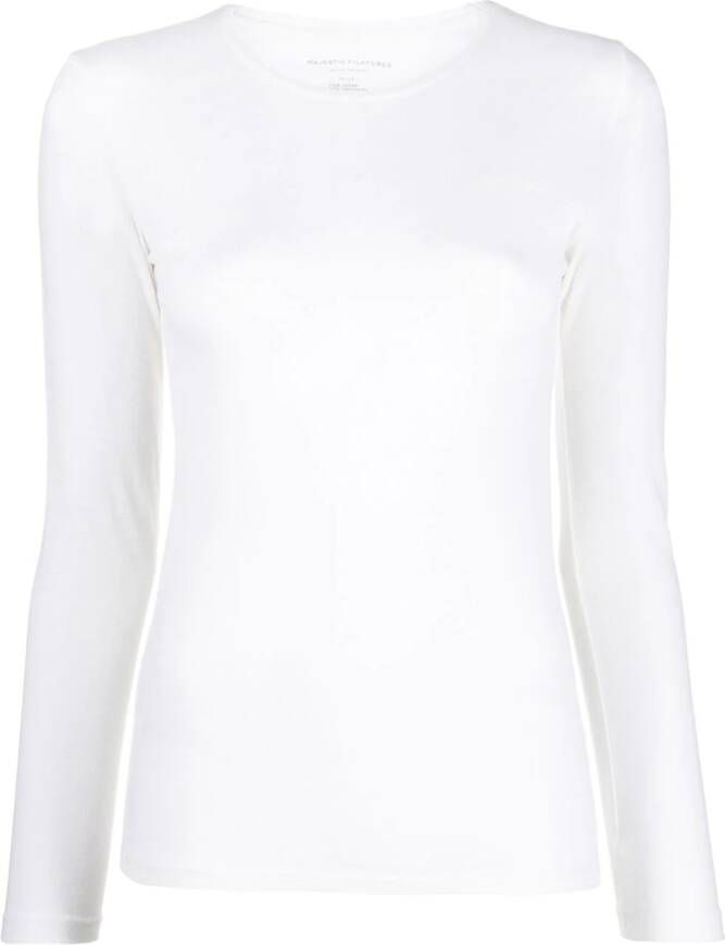 Majestic Filatures Kasjmier top Wit