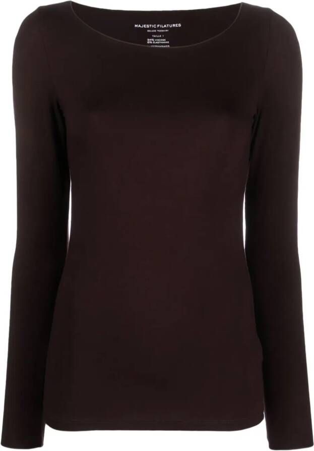 Majestic Filatures Jersey T-shirt Paars