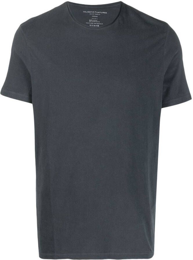 Majestic Filatures T-shirt met ronde hals Grijs