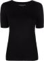 Majestic Filatures T-shirt met ronde hals Zwart - Thumbnail 1