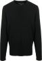 Majestic Filatures T-shirt met ronde hals Zwart - Thumbnail 1