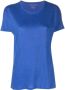 Majestic Filatures T-shirt van linnenmix Blauw - Thumbnail 1