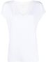 Majestic Filatures T-shirt met V-hals Wit - Thumbnail 1
