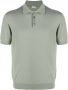 Malo Fijngebreid poloshirt Groen - Thumbnail 1