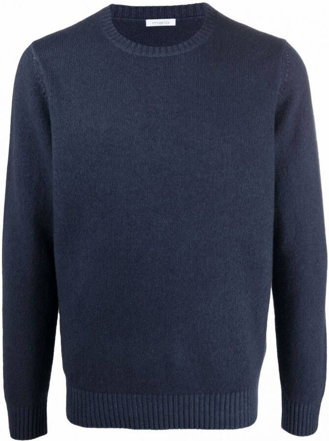 Malo Kasjmier trui Blauw