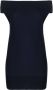 Malo Off-shoulder jurk Blauw - Thumbnail 1