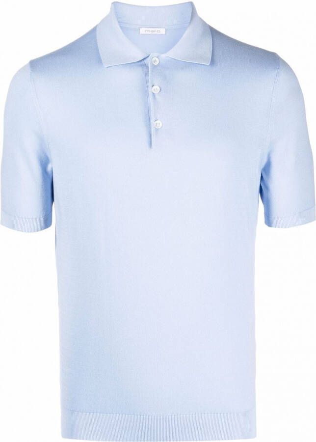Malo Katoenen poloshirt Blauw