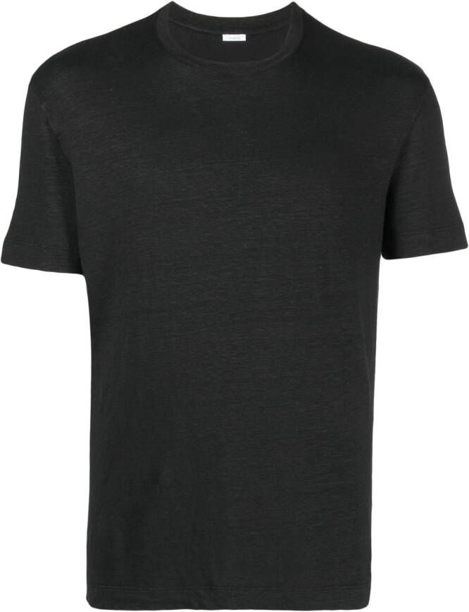 Malo T-shirt met ronde hals Zwart