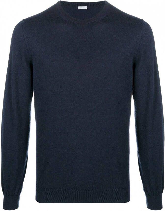 Malo Trui met ronde hals Blauw