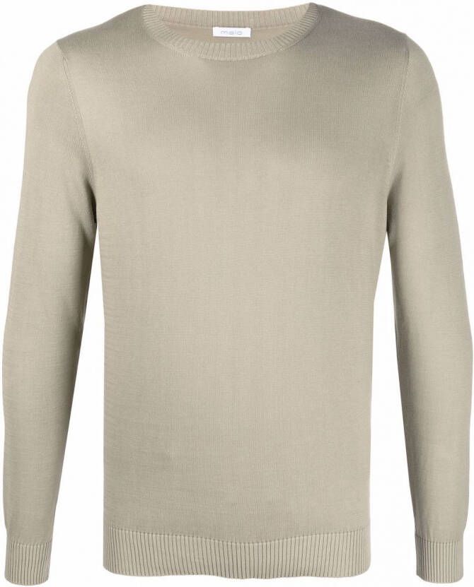 Malo Trui met ronde hals Groen