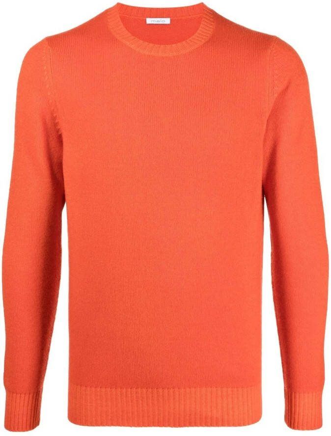 Malo Trui met ronde hals Oranje