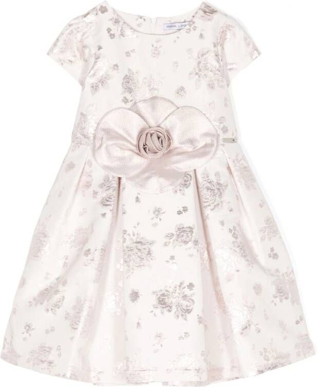 MAMA LUMA KIDS Jurk met bloe print Roze
