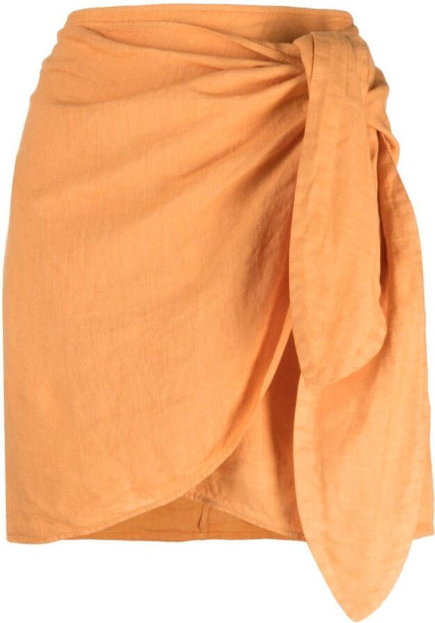 Manebi Linnen rok Oranje