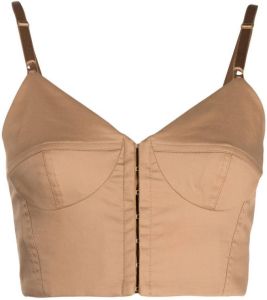 MANNING CARTELL Cropped bustier Bruin