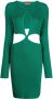MANNING CARTELL Ribgebreide jurk Groen - Thumbnail 1
