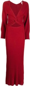 MANNING CARTELL Ribgebreide jurk Rood